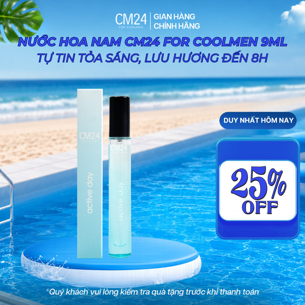 Nước hoa CM24 for Coolmen Active day 9ml