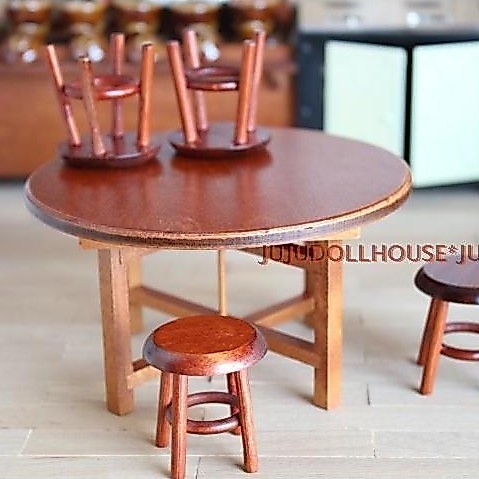 1: 12 Mini Chơi Nội Thất Nhà Búp Bê Thu Nhỏ Đất Sét Trung Quốc Phong Cách Cũ K63 Gấp Thần Thờ Lớn Bà