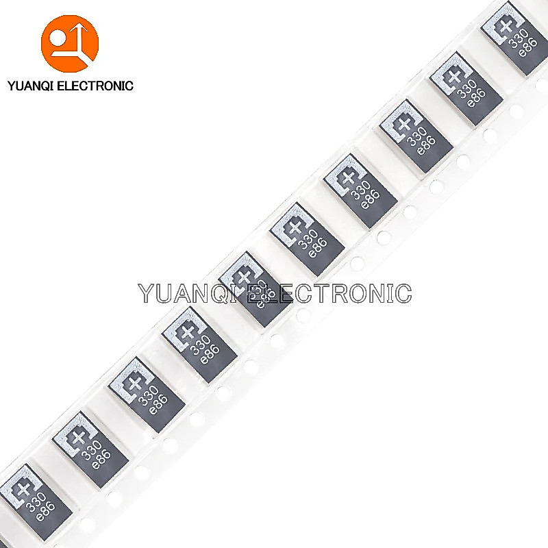 10 CÁI 2R5TPE330M9 330UF 2R5TPE470M9 470UF 2.5V 330 6.3V SMD Tụ điện Tantalum Polymer POSCAP Thấp ES