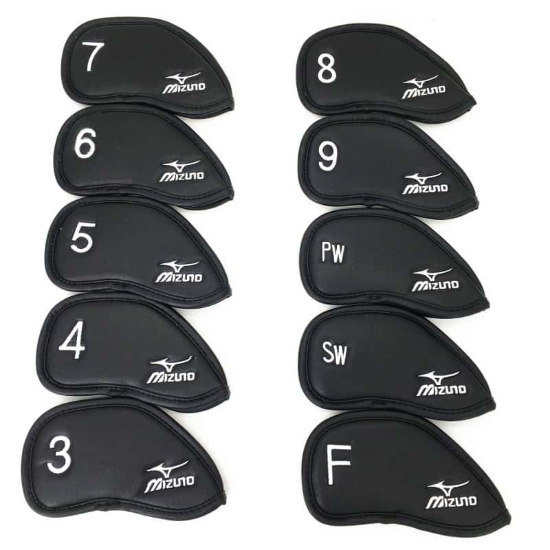 Vỏ bọc sắt câu lạc bộ golf thương hiệu Mizuno (3,4,5,6,7,8,9, Pw, Sw, F) Vỏ bảo vệ đầu đóng Velcro