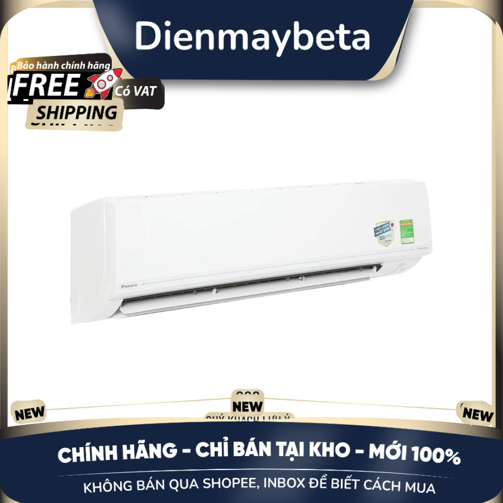 [KHÔNG BÁN QUA SHOPEE] Máy lạnh 2 chiều Daikin Inverter 2 HP FTHF50VVMV - CHƯA BAO GỒM CÔNG LẮP ĐẶT 
