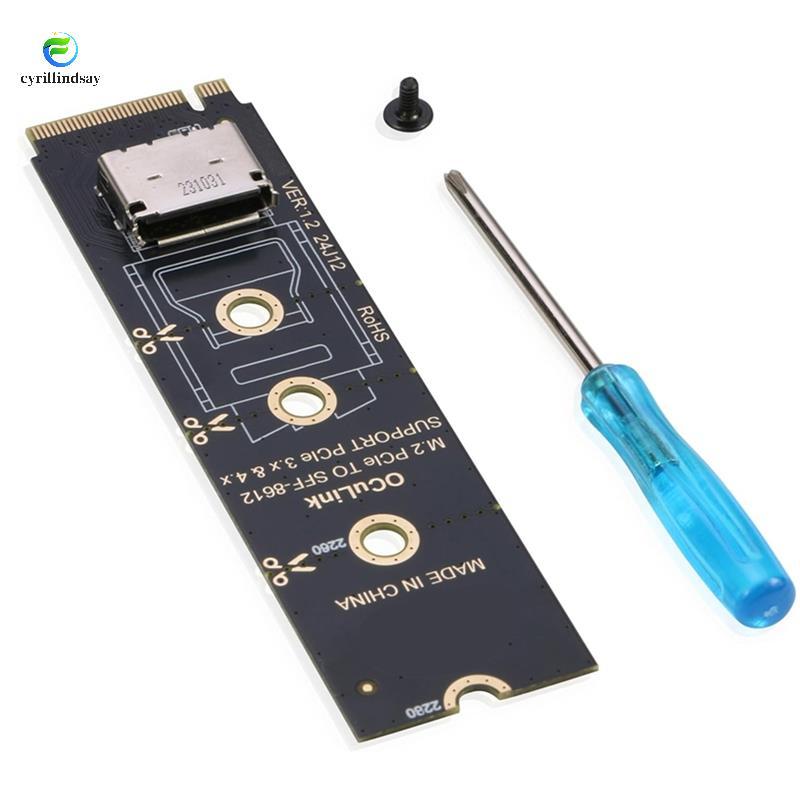 NVMe M. 2 Bộ chuyển đổi PCIe 4.0 X4 NVMe sang SFF-8612 cho Bộ chuyển đổi máy chủ OCuLink SFF-8611 4i