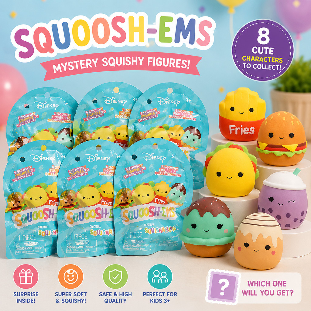 Squishmallow Squooshems Fantasy Squad Mystery Pack - 1 Ngẫu Nhiên