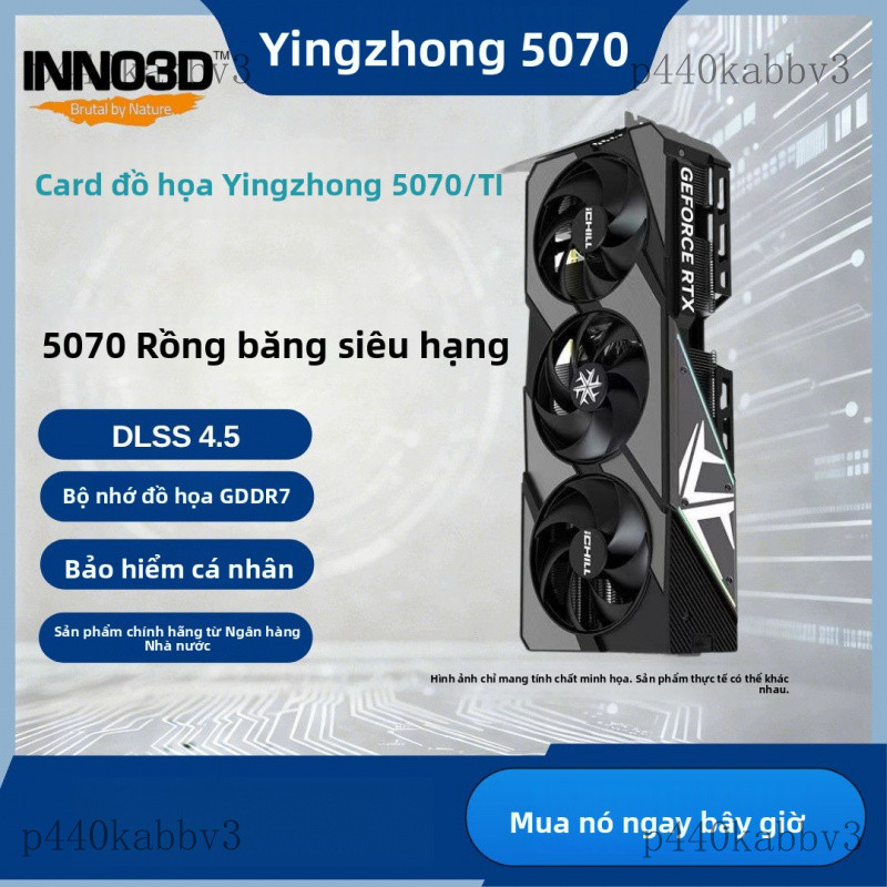 Phần cứng máy tính Yingzhong hoàn toàn mới RTX5070Card đồ họa thiết kế Super Ice Dragon dành cho việ