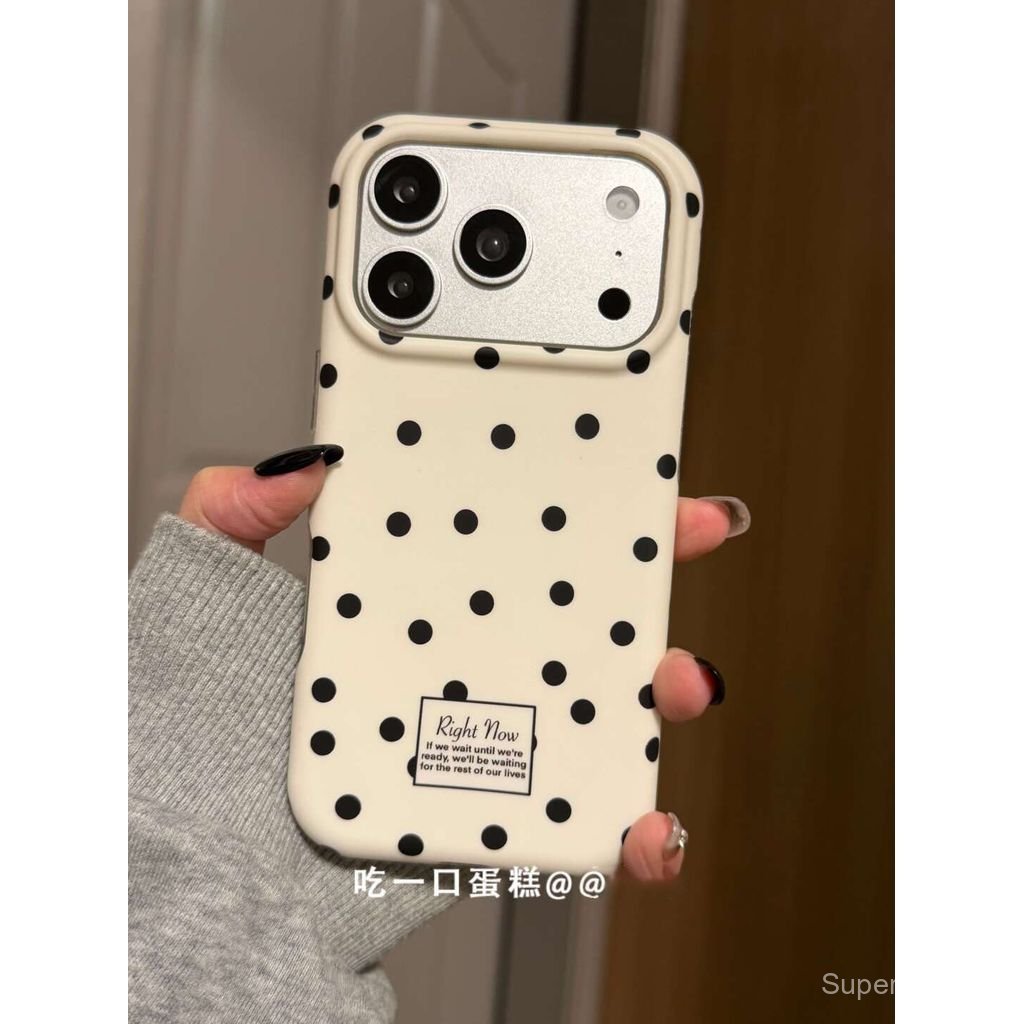 Ốp Điện Thoại Thích Hợp Cho iPhone 11 12 13 14 15 16 17 Pro max Plus Air Cao Cấp Chấm Bi Đơn Giản Ch