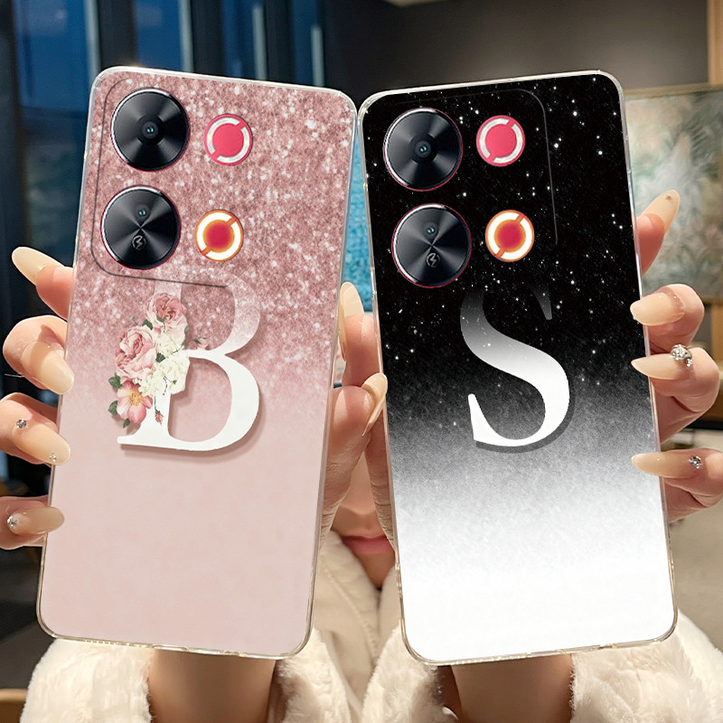 Ốp Lưng Cho Itel P65 Vỏ P671L Silicon Trong Suốt Thẩm Mỹ Sang Trọng Chữ Thanh Lịch Mềm TPU Ốp Lưng C