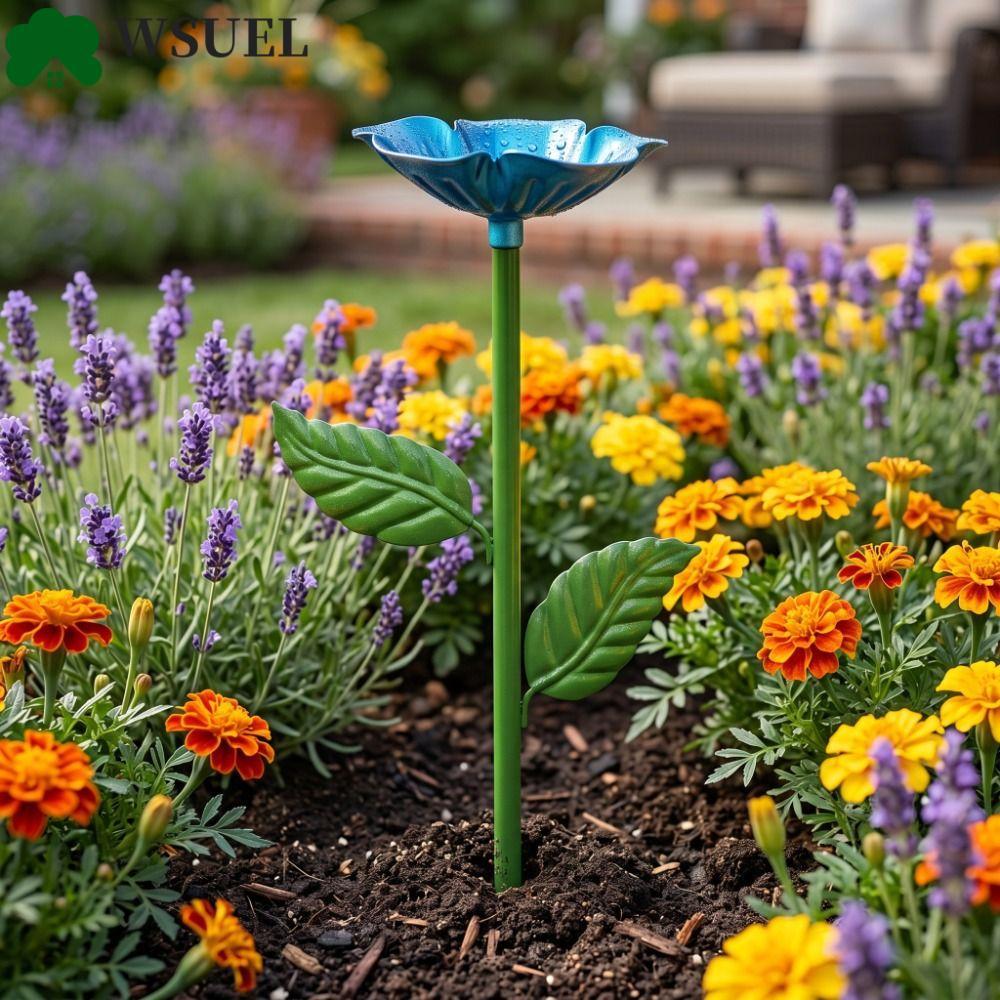 WSUEL Bee Butterfly Water Dispenser, Garden Stake Iron Bee Water Feeder, Thiết kế hoa ngoài trời sán