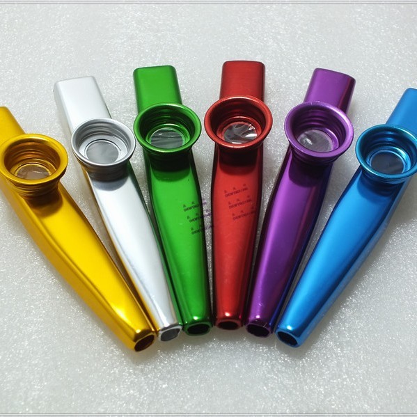 Kazu Sáo KAZOO Kim Loại Kazu Sáo Sáu Màu Kazu Nhạc Cụ Chơi Sáo Tre Sáo Sáo Phim Y5ZY
