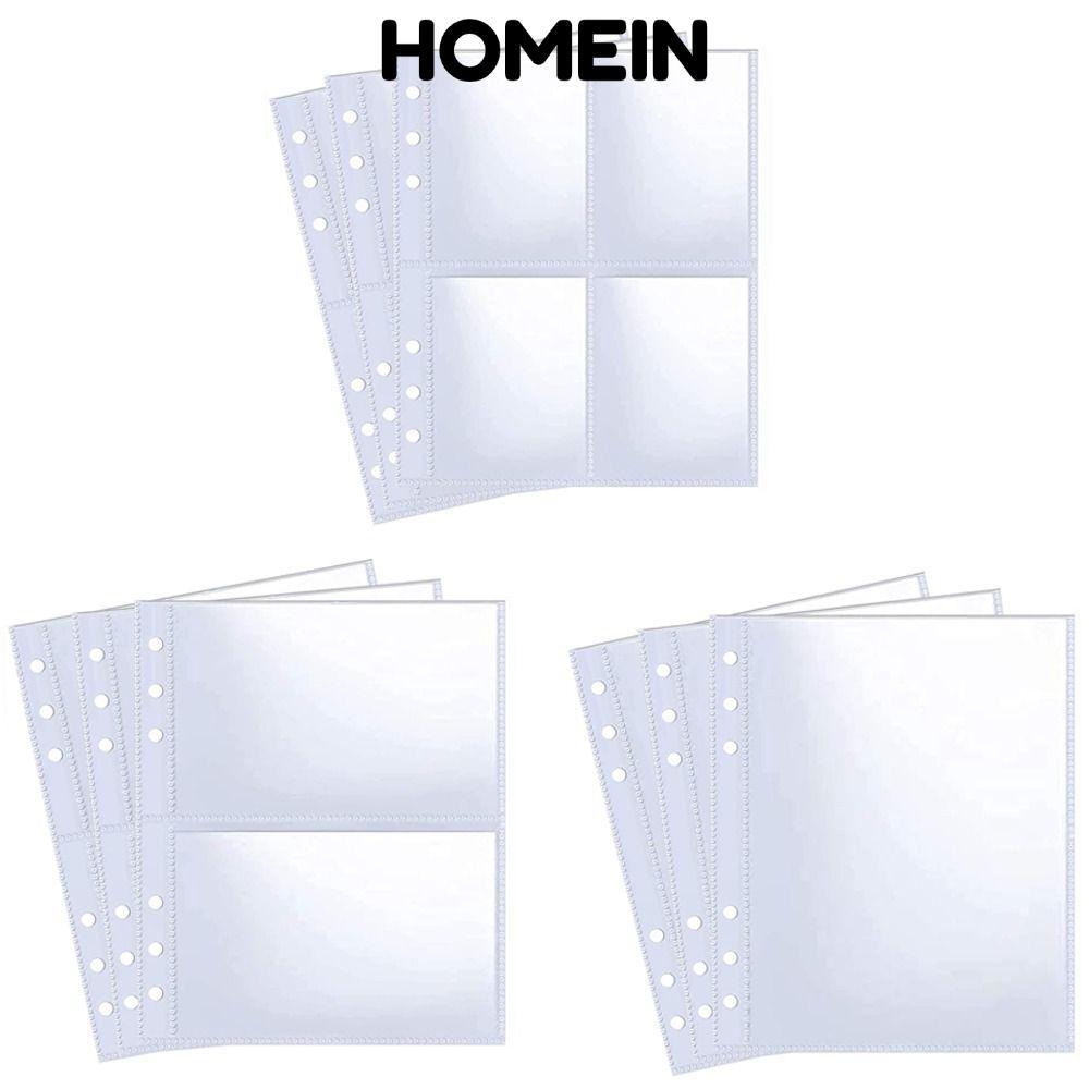 HOMEIN Photocard Tay áo, 6 vòng A5 Kích thước Photocard Binder, K-pop Photocard Binder Nhiều túi Alb