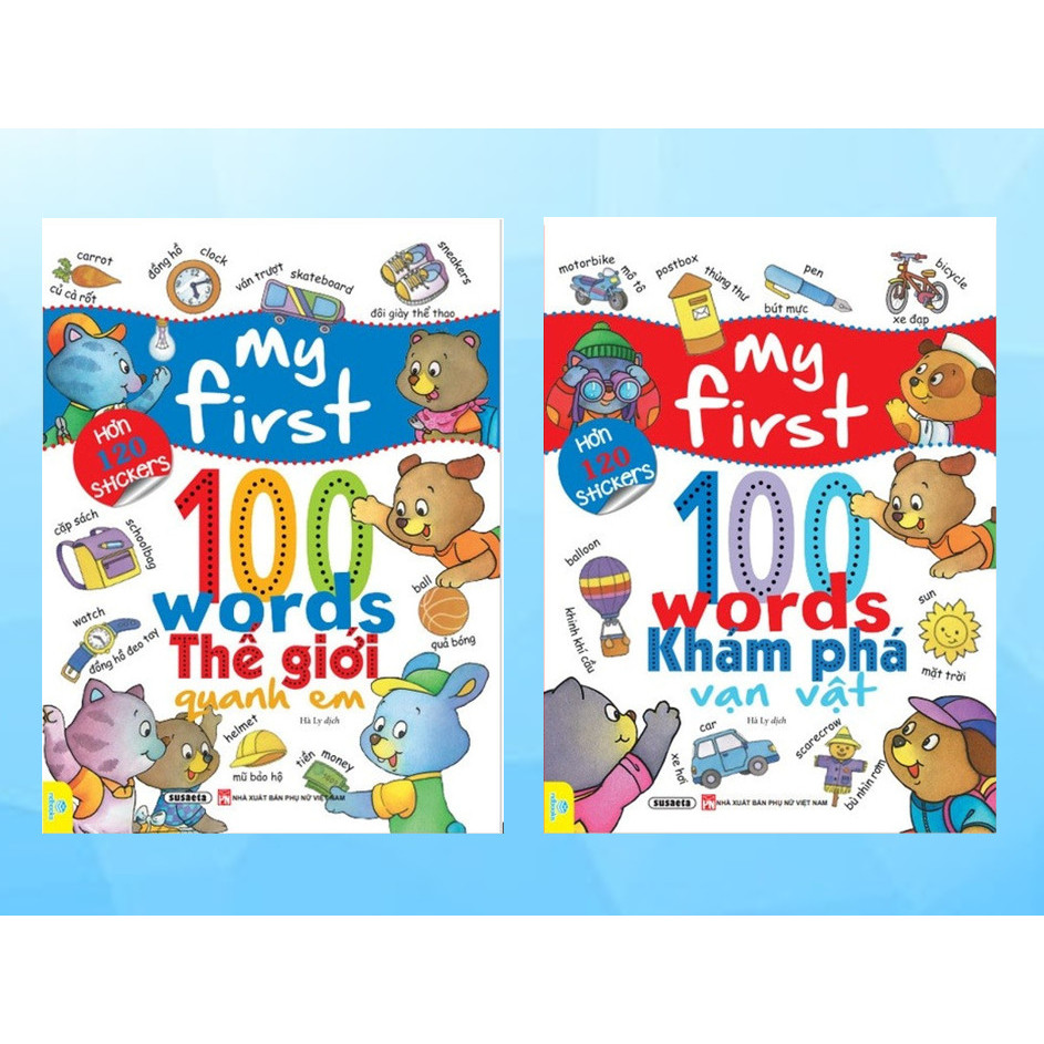 Sách - My First 100 Words (Hơn 120 Stickers) - ndbooks