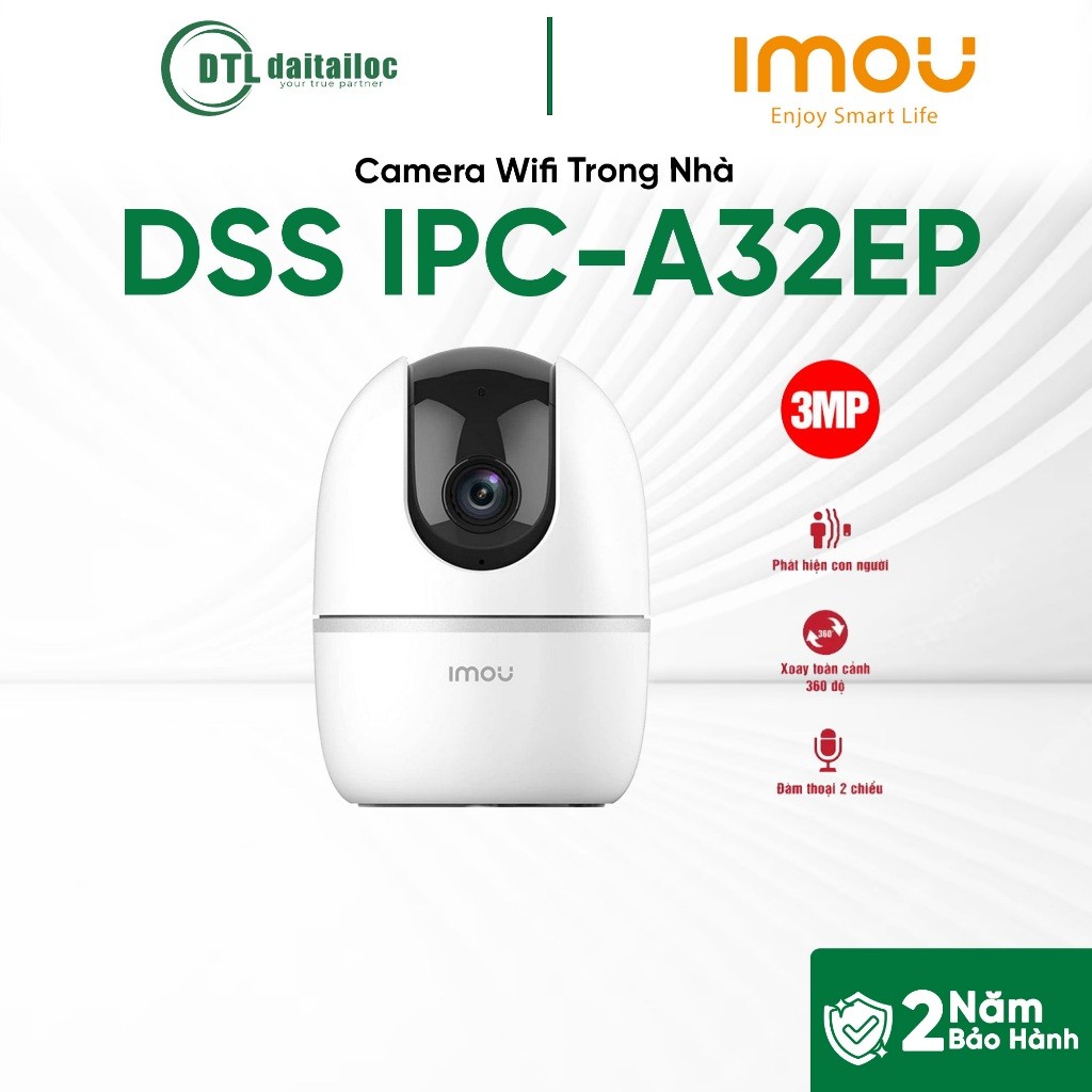 Camera Imou IPC-A32EP 3MP TRONG NHÀ XOAY 360 ĐỘ | Chính Hãng | Bảo Hành 24 Tháng