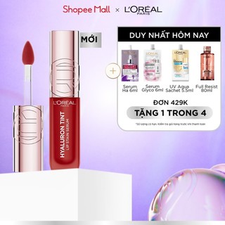 Son tint bóng dưỡng môi có màu, lâu trôi, nhẹ môi L'Oreal Paris Hyaluron Tint Lip Stain Serum 5ml