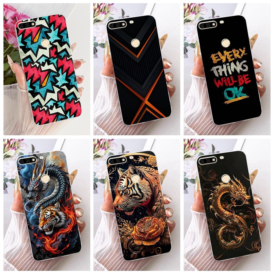 Dành Cho Huawei Nova 2 Lite LDN-L21 LDN-LX2 / Nova Lite PRA-LX1 PRA-LX2 Cool Dragon Tiger Vỏ Điện Th