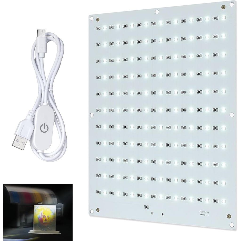 Bộ bảng đèn nền LED Lithophane CMYK Tương thích với Combo mini Bambulab A1 / A1 / P1P / P1S / X1C / 