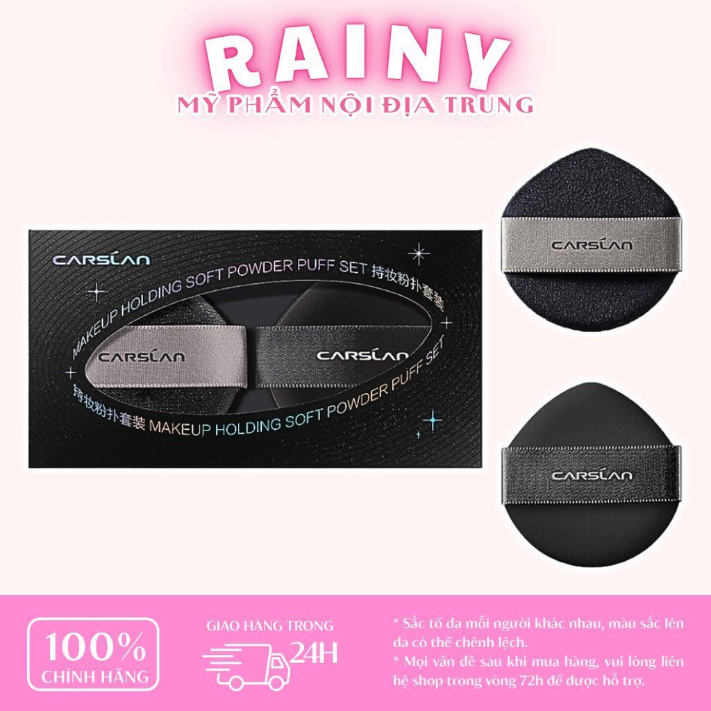 [CARSLAN] Set mút cushion & mút phấn phủ Carslan