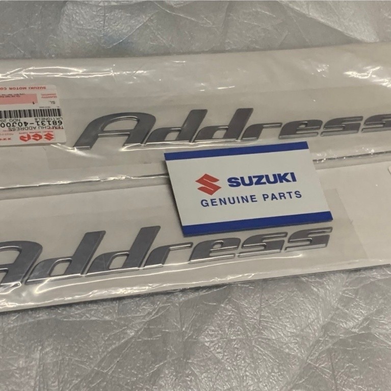 tem chữ nổi address 110 suzuki chính hãng 1 bên