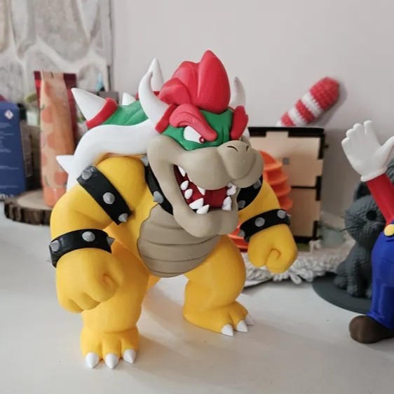 Mô hình Bowser Mario decor để trang trí bàn siêu đjep