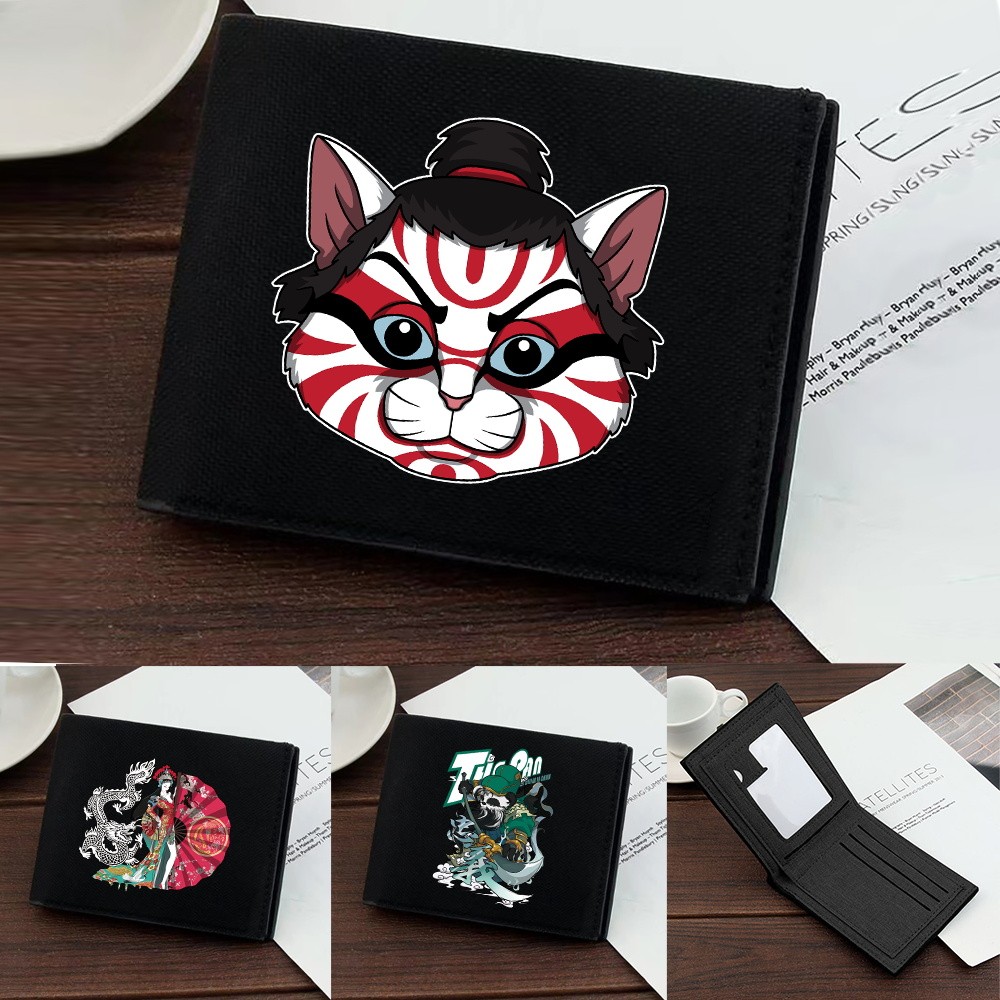 Wallet Women Card Clips Purses Coin Pocket Black Pocketbook Credit Case Bag Bank Card Storage Samura