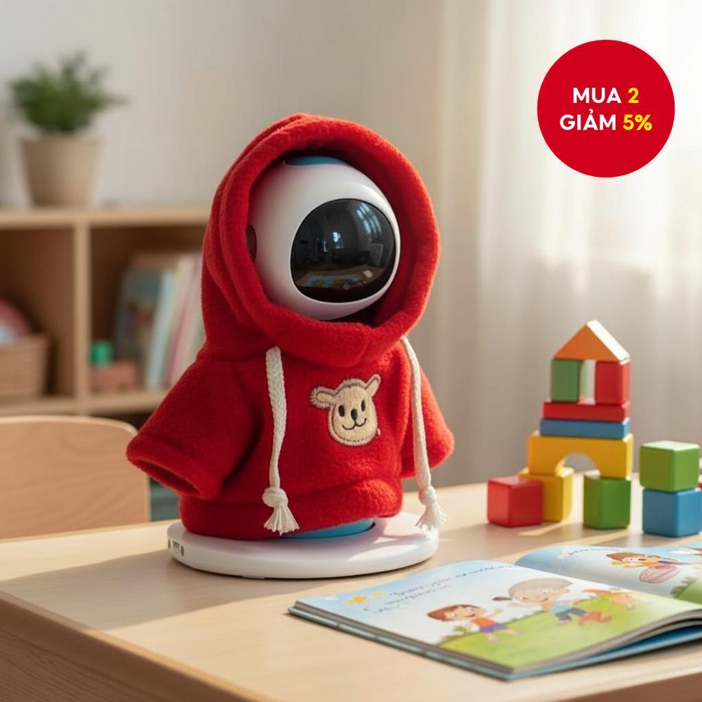 Eilik Robot Thông Minh Tamagotchi Với Bộ Đồ Giáng Sinh Độc Quyền Gồm Mũ Và Khăn Quàng