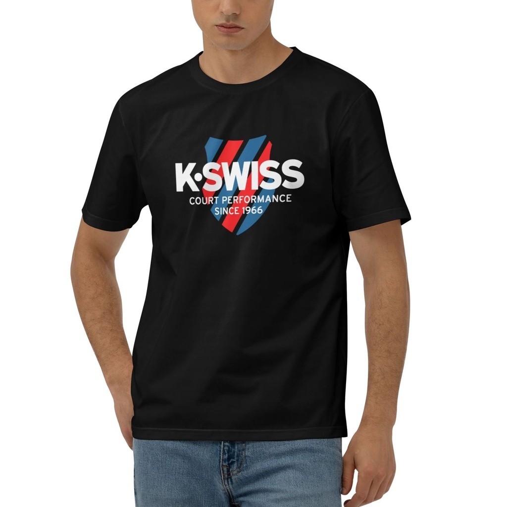 Áo thun nam ngắn tay mềm mại thoáng khí nam KSwiss mới, đa năng để sử dụng hàng ngày DFS