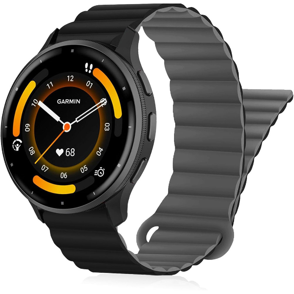 Dây đeo silicon 22mm cho Garmin Venu 4 45m / Vivoactive 4 / Venu 3 / Venu 2, Dây đeo từ tính silicon
