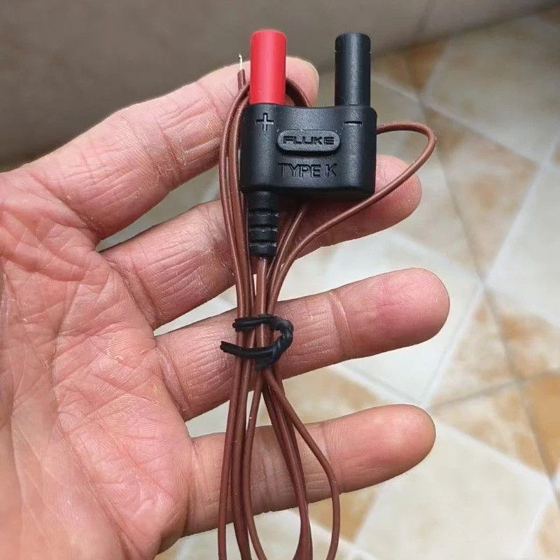 FW 1 Cái Cho Fluke 17B + Dây Nhiệt Độ 87V179 Cặp Nhiệt Điện FLUKE 80BK-A Đầu Nối Kiểm Tra Dây Nhiệt 