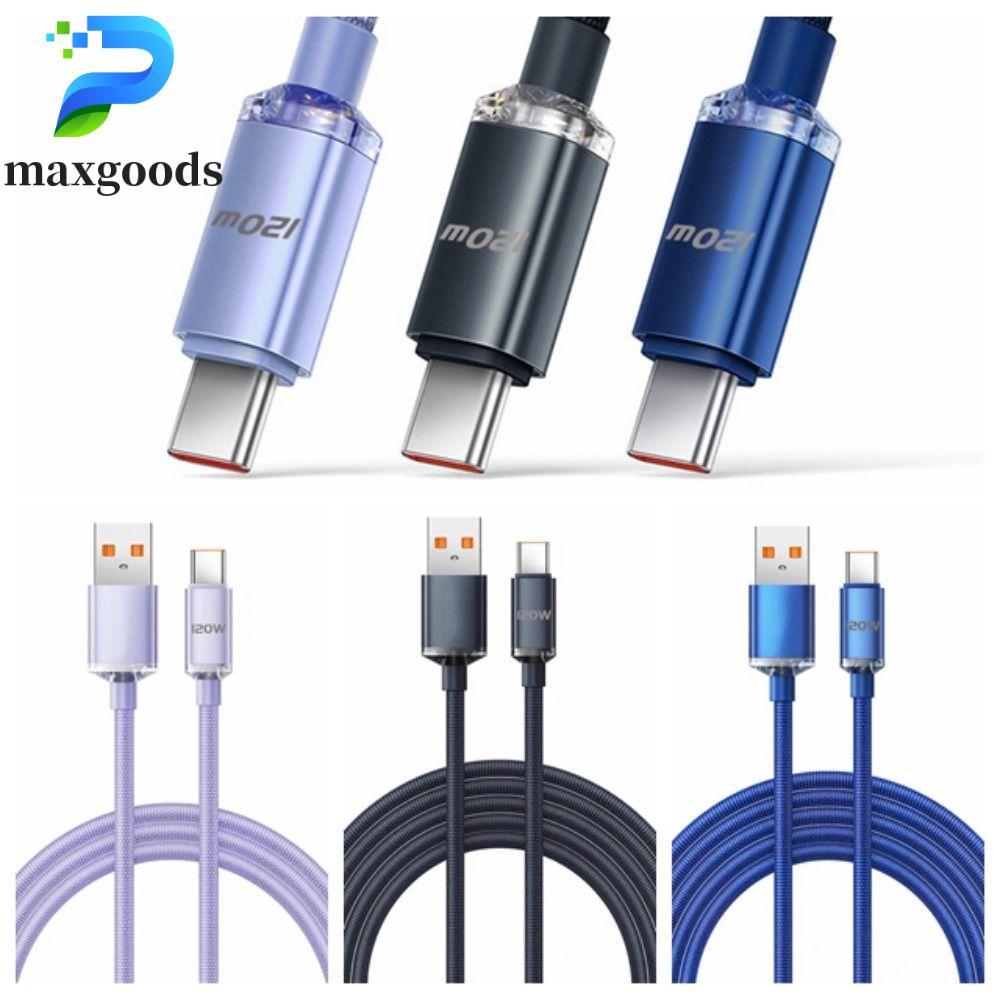 maxgoods Dây sạc nhanh MAXGOODS 120W 6A, Cáp USB Type C USB C 120W USB Type C, Dây dữ liệu 120W 6A S