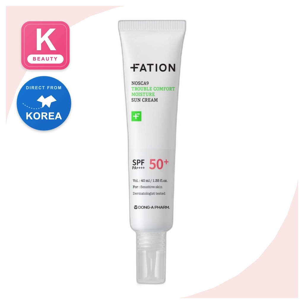 [fation] NOSCA9 Trouble Comfort Moisture Sun Cream SPF50 + PA + + +, 40ml, 1pc / Kem chống nắng Hàn 