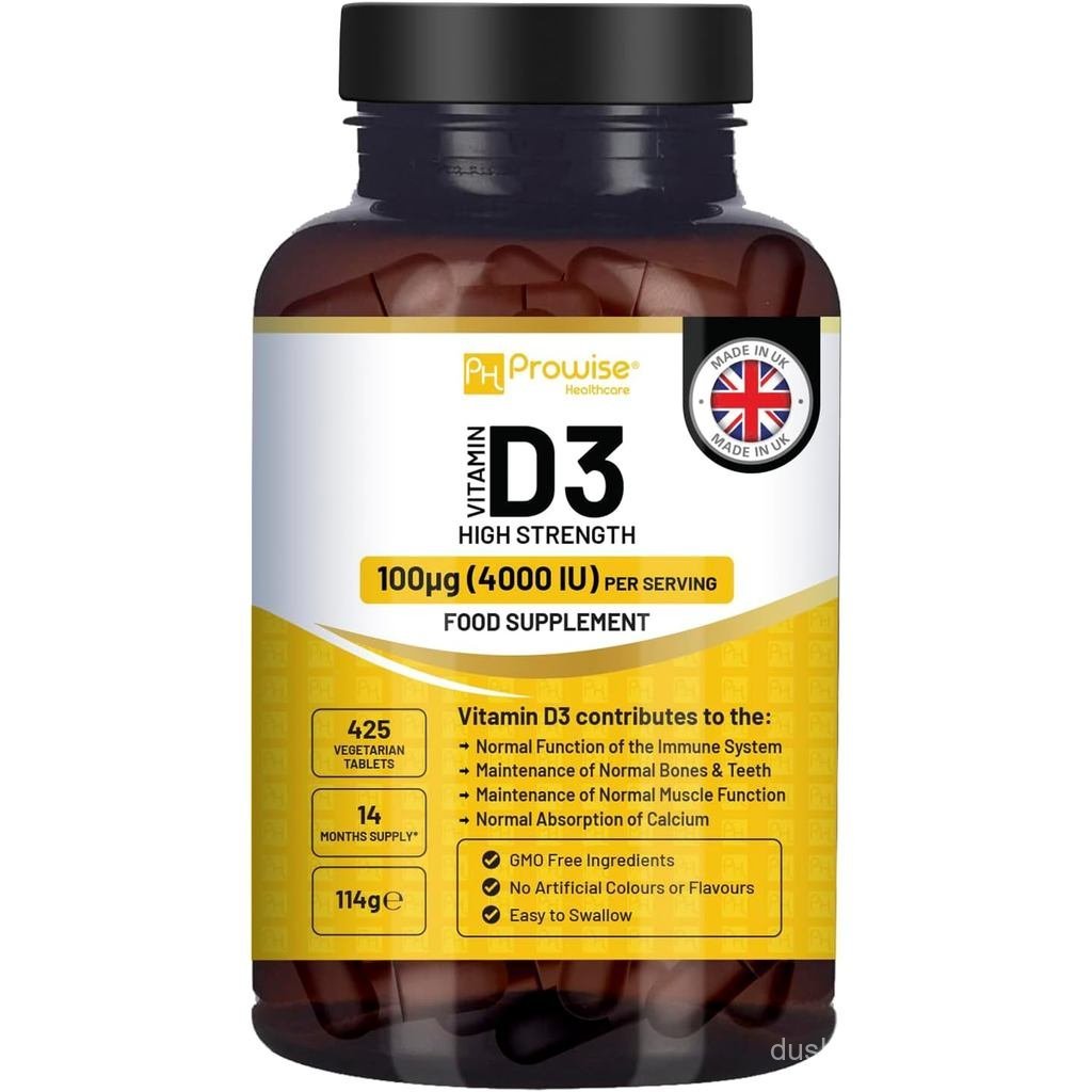 D3 4000 IU I 425 Viên chay (14 tháng lớp) I Easy Swallow D3 cho cổng miễn dịch Canxi Boost B & Muscl