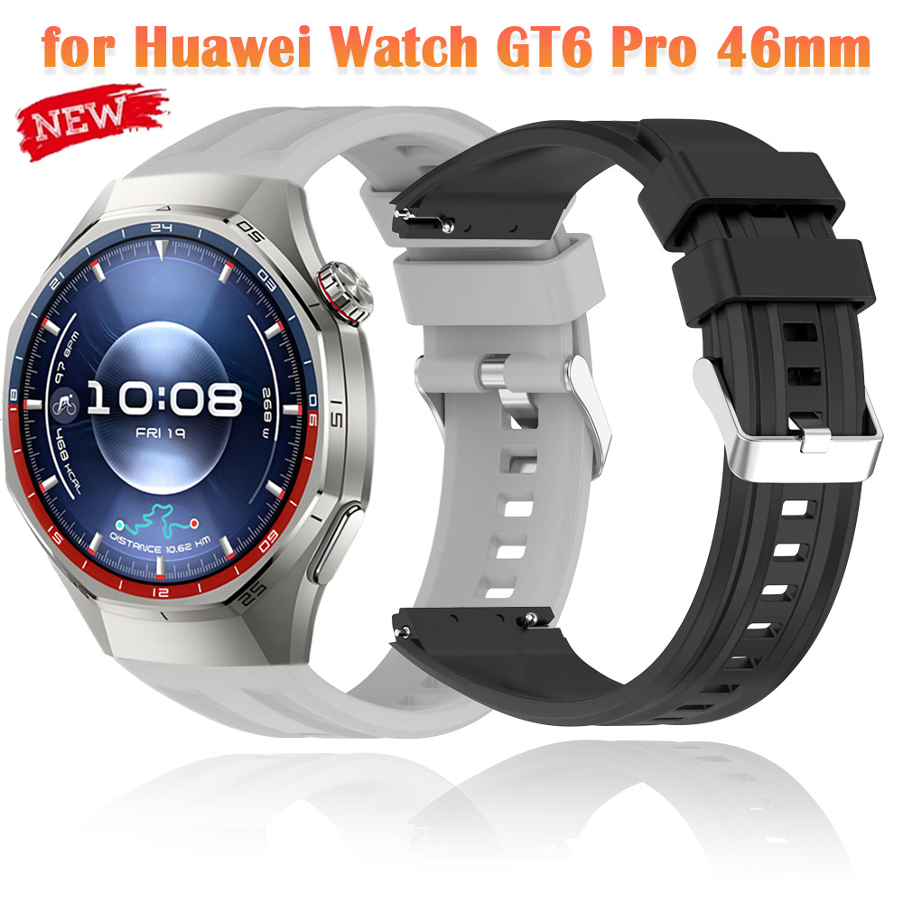 Dây Silicon Cho Huawei Watch GT6 Pro 46mm Dây Đeo Thể Thao Wrsitband Vòng Tay Cho Huawei Watch GT6 P