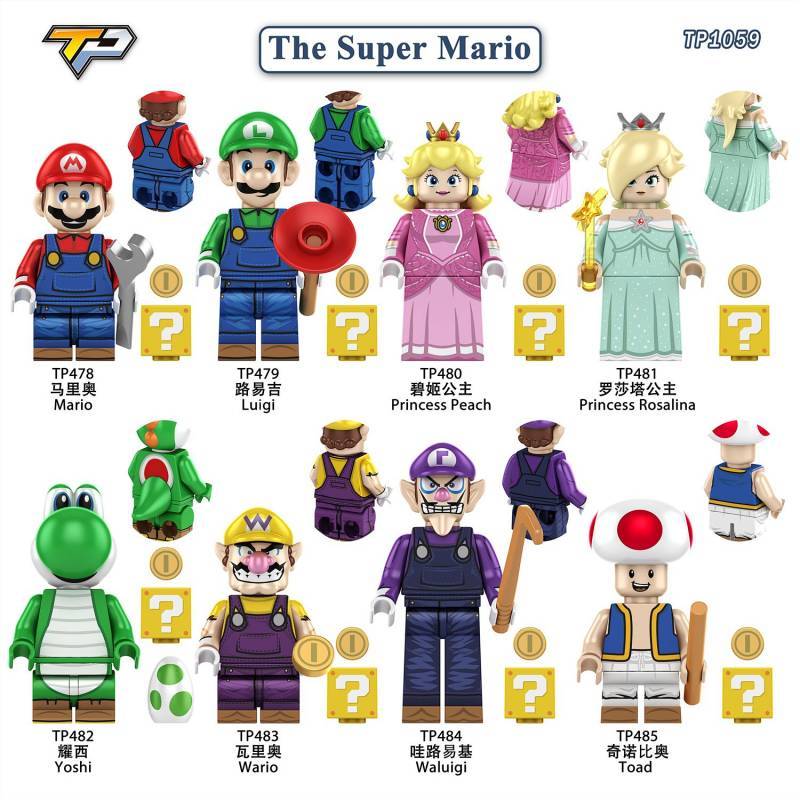 Mario Lắp Ráp Khối Xây Dựng Minifigures Đồ Chơi Trẻ Em Mario Lắp Ráp Khối Xây Dựng Minifigures Đồ Ch