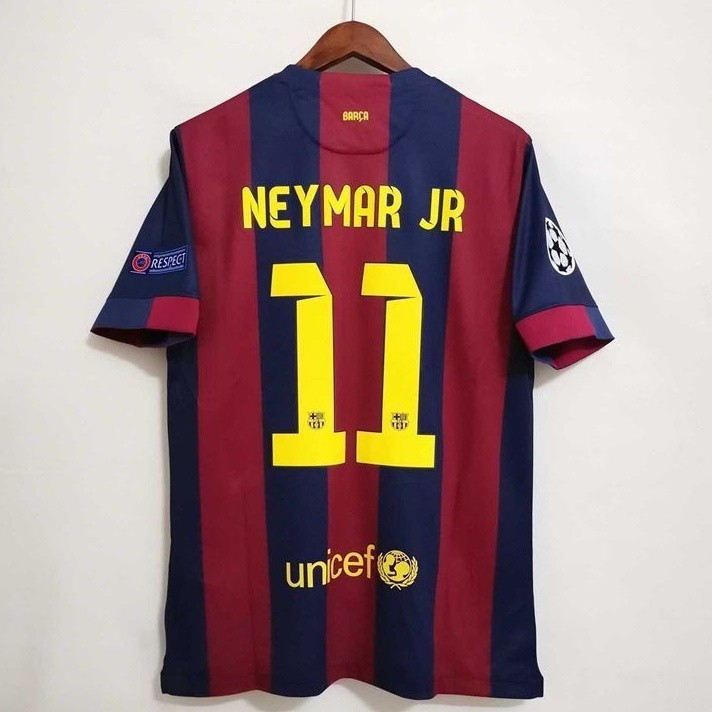 Retro 14 15 Áo Bóng Đá Barcelona NEYMAR JR MESSI Vintage Nam