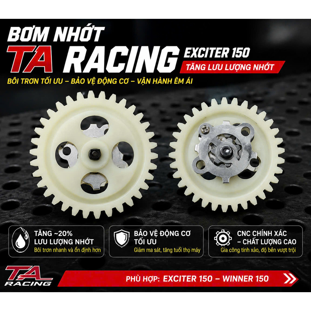 Bơm Nhớt Độ Ex150 / Ex155 Hàng Chính Hãng TA RAcing ====