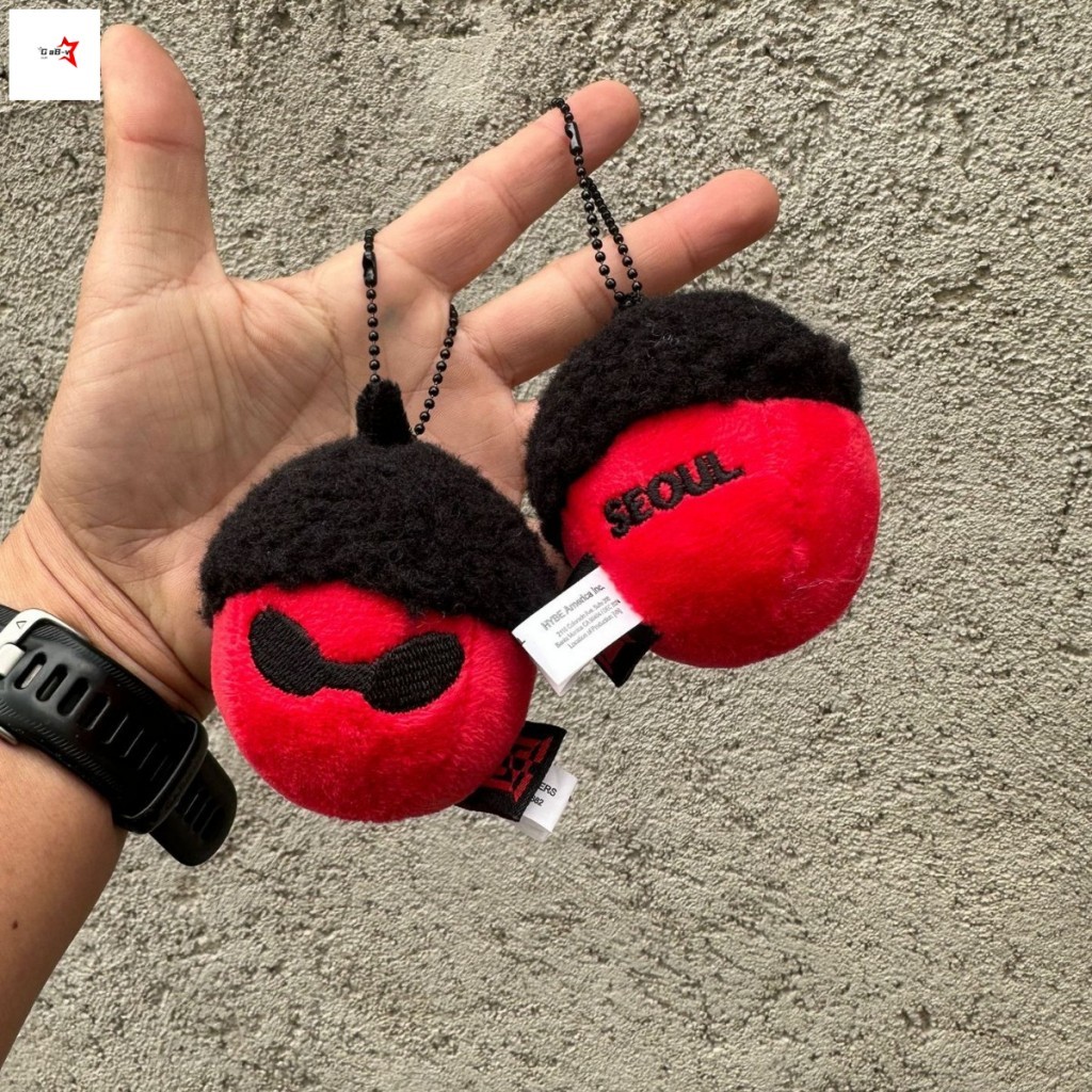 BTS1 J-Hope Style Chestnut Acorn Plush Móc khóa -l Mặt dây chuyền giới hạn cho túi xách