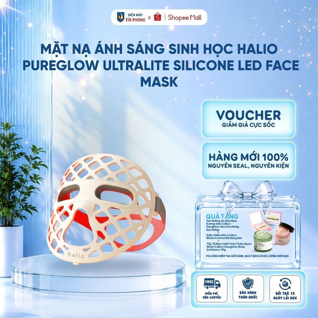 Mặt nạ ánh sáng sinh học Halio PureGlow Ultralite Silicone LED Face Mask