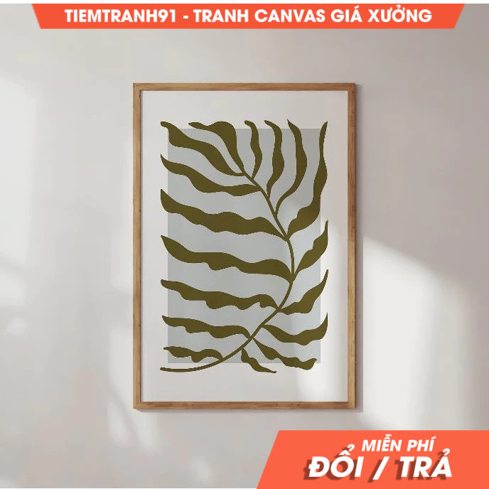 Tranh treo tường, Mid-Century Modern Bold Nature Illustration Abstract Botanical Organic Shapes Mode