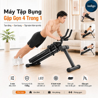Ghế tập gym săn cơ bụng 4 trong 1,Máy tập cơ bụng đa năng,Thiết bị hỗ trợ tập thể dục trong nhà có ba tốc độ điều chỉnh