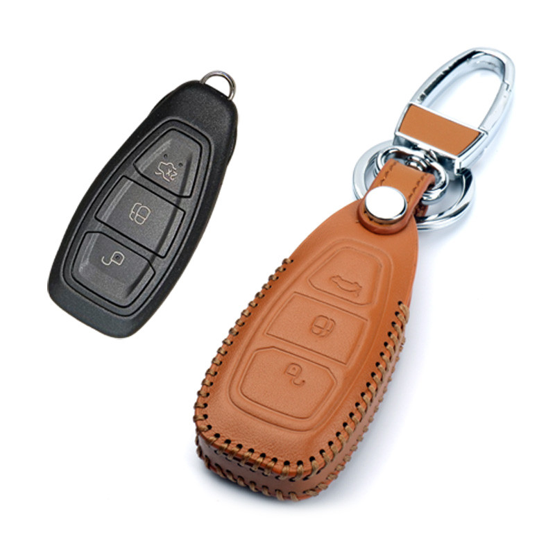 Bao da thật Chìa khóa dành riêng cho Ford Wing Tiger Móc khóa Old Fox Carnival Wing Bomon Dio Túi ch