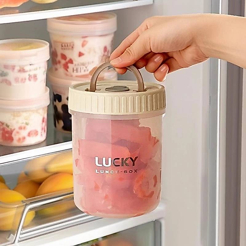 Household Food Grade Fruit Bento Box Elementary School Students Go out Portable Picnic Box Snacks Nu