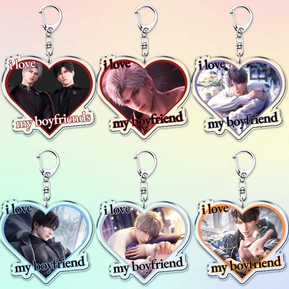 Hot Love and Deepspace Game Game Móc khóa for Accessories Sylus Zayne Rafayel Xavier Otome   móc kho