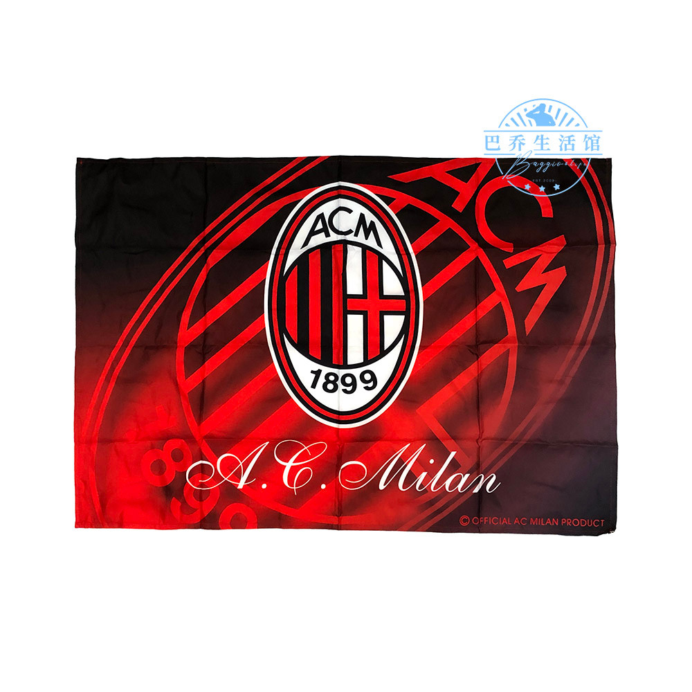 Ac Milan Milan Milan Đội Bóng Đá Ý Cờ Thanh Treo Cờ Ngoại Vi Trang Trí Quạt Cung Cấp