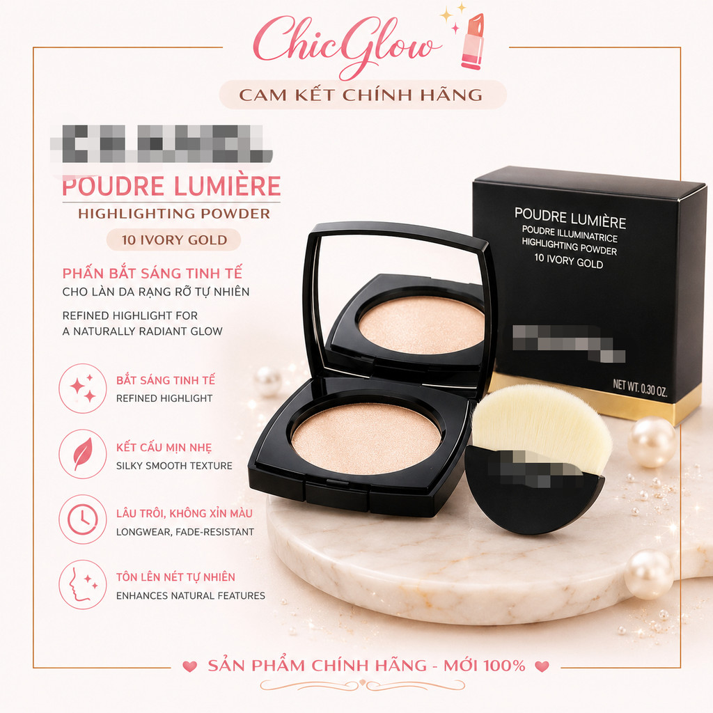 【Chính Hãng】ℂℍ𝔸ℕ𝔼𝕃  Poudre Lumière Highlight Trang Điểm Fullsize