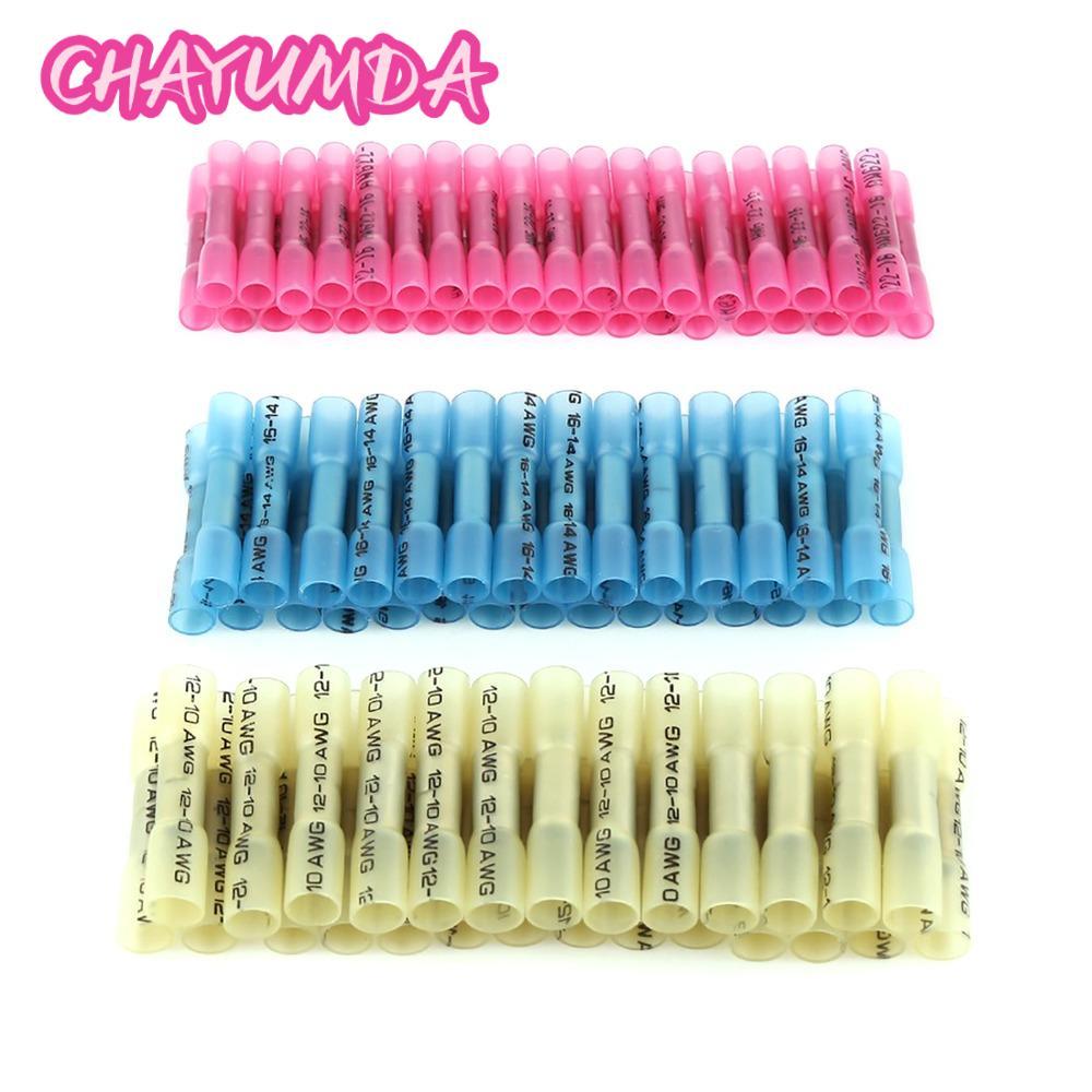 CHAYUMDA 300 Đầu nối mông, 22-16AWG / 16-14AWG / 12-10 AWG Đầu nối dây co nhiệt chống nước, Đầu nối 