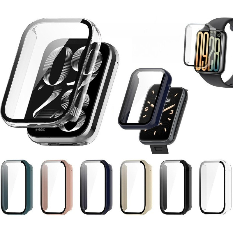 Ốp lưng bảo vệ toàn diện + kính màn hình cho Xiaomi Smart Band 10 Pro, khung đồng hồ + phim bảo vệ, 