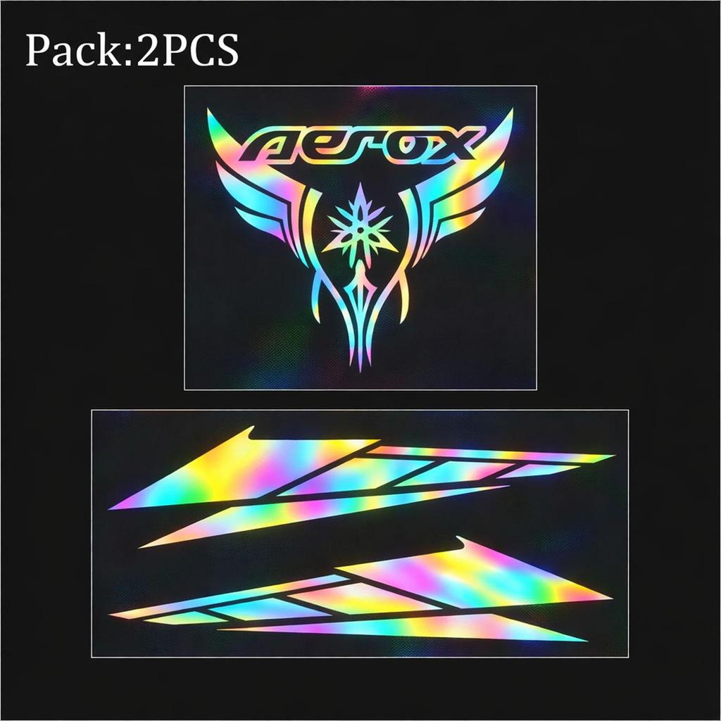 3 Miếng Dán BỘ Miếng Dán Phản Quang Thích Hợp Cho aerox155 aerox 155 nvx v1 v2 v3 Miếng Dán Bên aero