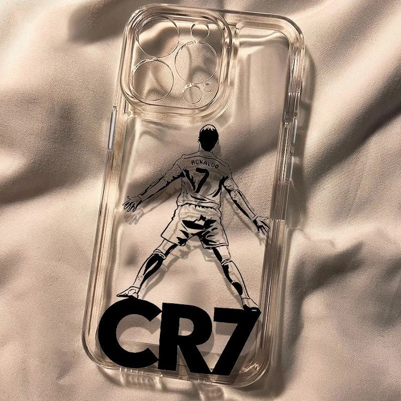 Graffiti Football Boy Back Silicone mềm Thích hợp cho iPhone 16 Pro 7plus XSMax 16 Pro Max 12 Pro 14