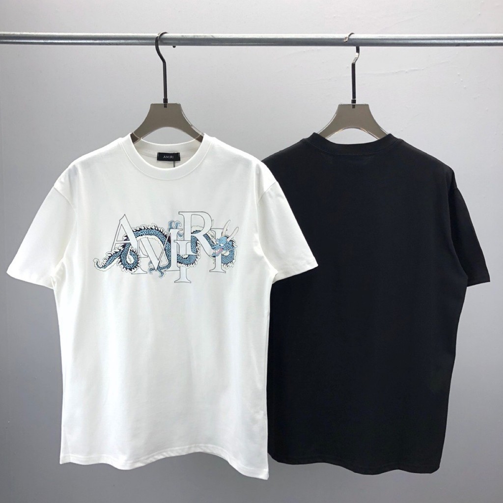 1PR9 AMir11 Spring summer new short sleeves T Shirt Dragon Year Element Letter Print Pattern Same St