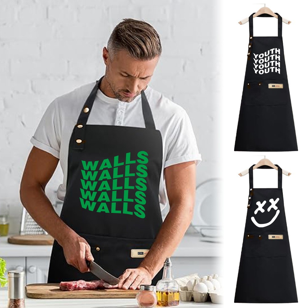 Fashion Apron With Front Pocket Usable For Gardening And Cooking Standard Style Available Walls Patt