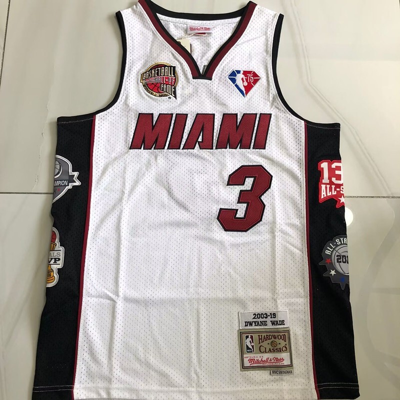 Dwyane Wade Jersey Mitchell & Ness Hall of Fame 2026 Áo khoác bóng rổ thể thao nam Swingman Jersey