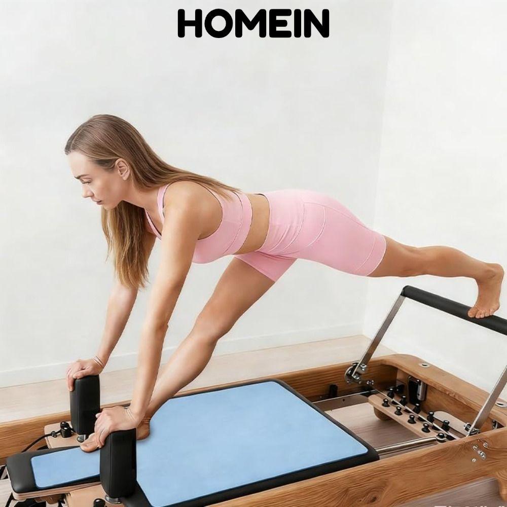 Thảm cải cách Pilates HOMEIN, Thảm Pilates lông cừu chống trượt, Máy cải cách Pilates siêu mỏng cầm 